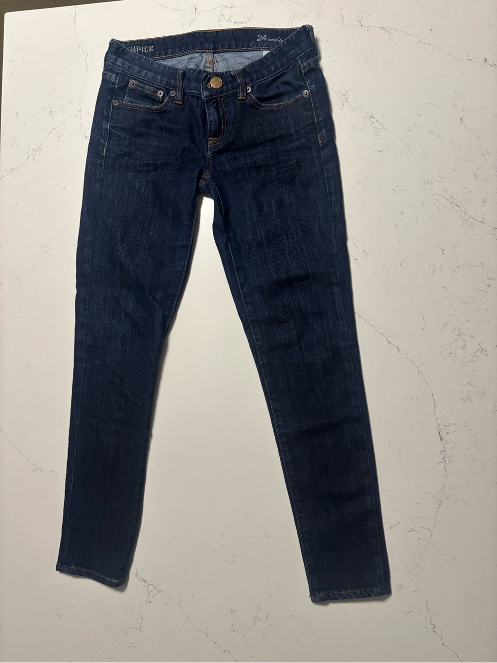 Women's Dark Indigo Skinny Jeans - Comfortable Stretch Fit